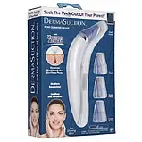 Вакуумний очисник пор Derma Suction для очищення пор обличчя зі змінними насадками 2 режими, фото 7