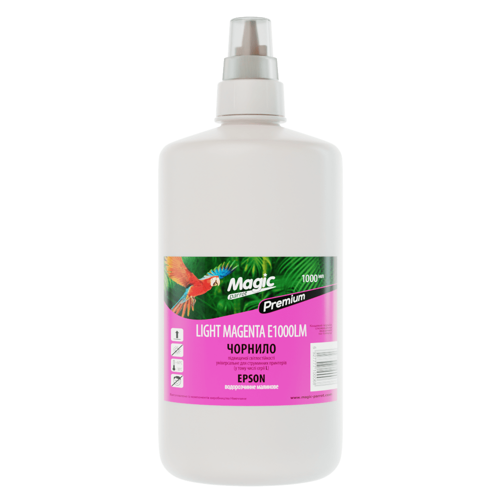 Чорнило універсальне Epson Light Magenta E1000LM малинове 6927777100068 Magic