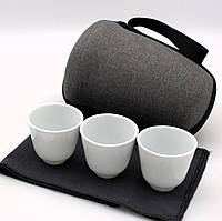 Чайний набір портативний із 8 предметів, китайський дорожній похідний чайний набір посуду для чайної церемонії,китайський дорожній