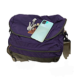 Надійна міська сумка Onepolar M5629 Violet якісна фіолетова 12 літрів, фото 2