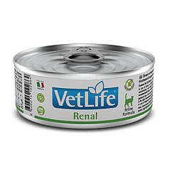 Farmina VetLife Renal Консервований корм-дієта для котів із захворюванням нирок з куркою 85г