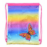 Сумка для обуви YES, текстиль, з паєтками, Butterfly (555511)
