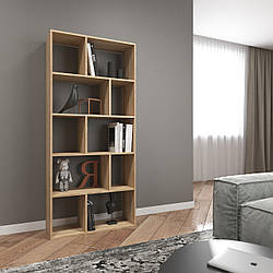 Стелаж для книг і декору полиця для книг, стелаж на 10 комірок D-1