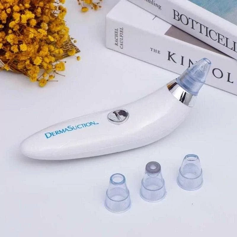 Вакуумний очисник пор Derma Suction для очищення пор обличчя зі змінними насадками 2 режими, фото 1