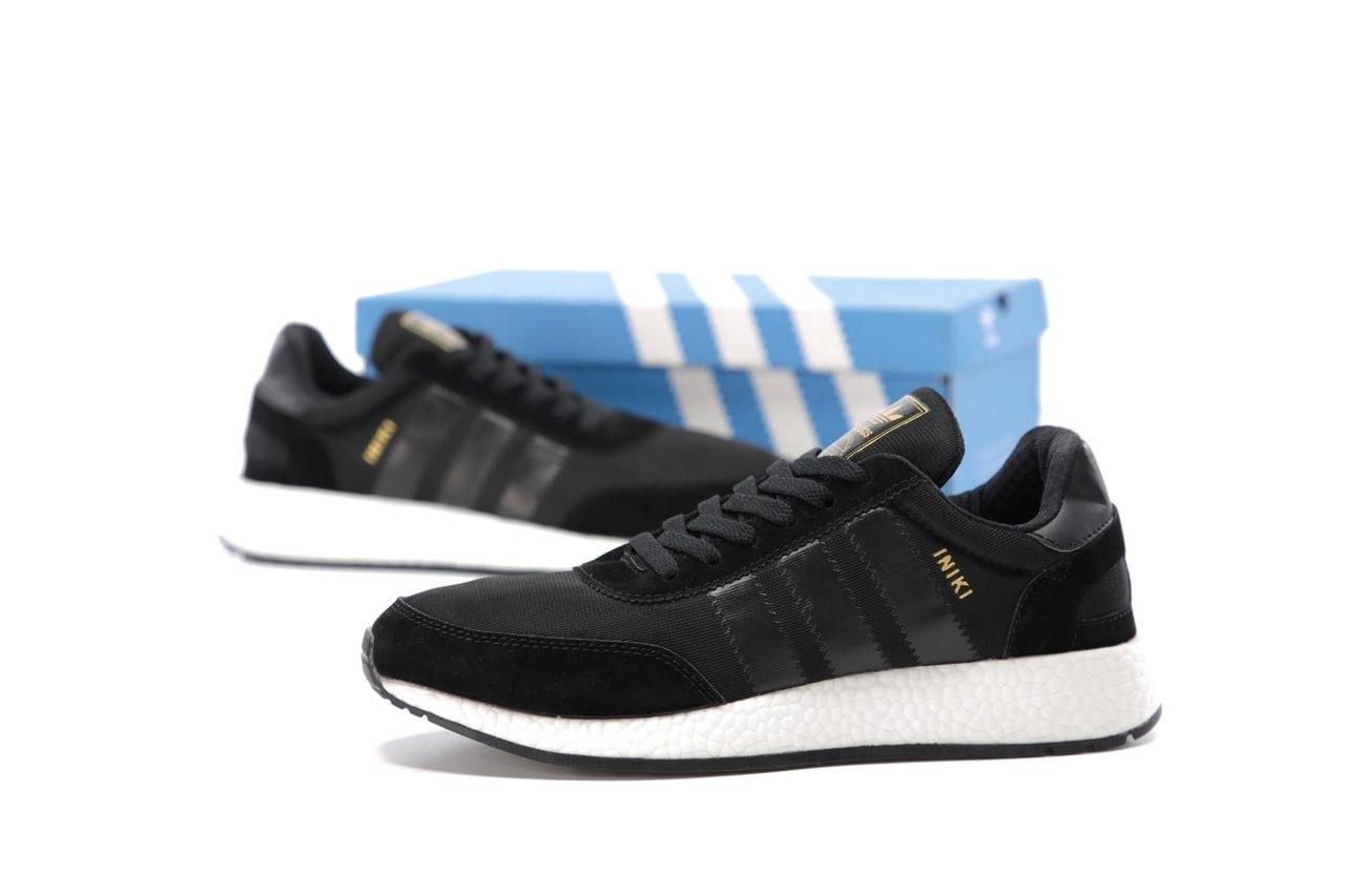 Чорні чоловічі Кросівки Adidas Iniki