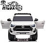 Дитячий електромобіль на акумуляторі Джип Toyota Hilux M 4919 на радіокеруванні дітей 3-8 років білий, фото 5
