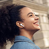 Bluetooth — навушники QCY T13 ANC бездротові в кейсі білі, фото 4