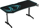Геймерський ігровий стіл Ultradesk Frag XXL Blue, фото 8