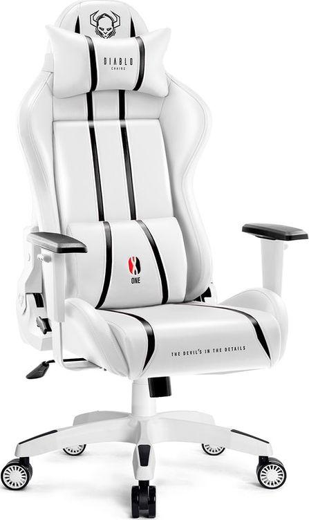 Комп'ютерне крісло для геймера Diablo Chairs X-One 2.0 Normal Size White
