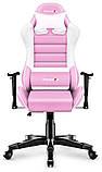 Комп'ютерне крісло для дітей Huzaro Ranger 6.0 Eco-Skin Pink, фото 3
