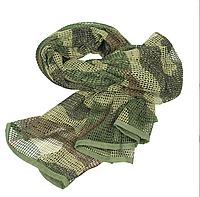 Маскировочный шарф-сетка Woodland, шарф сетка тактический, тактический шарф оливковый 180х90 см
