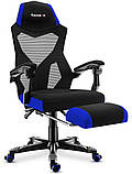 Комп'ютерне крісло для геймера Huzaro Combat 3.0 Air Mesh Black/Blue, фото 3