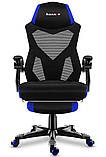 Комп'ютерне крісло для геймера Huzaro Combat 3.0 black-blue, фото 3