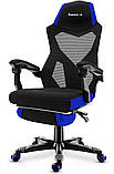 Комп'ютерне крісло для геймера Huzaro Combat 3.0 black-blue, фото 4