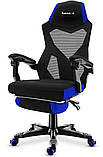 Комп'ютерне крісло для геймера Huzaro Combat 3.0 Air Mesh Black/Blue, фото 5