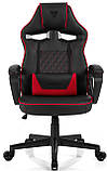 Комп'ютерне крісло для геймера Sense7 Knight black-red, фото 2