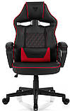Комп'ютерне крісло для геймера Sense7 Knight black-red, фото 3