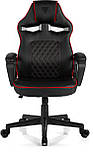 Комп'ютерне крісло для геймера Sense7 Knight black-red, фото 3