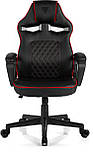 Комп'ютерне крісло для геймера Sense7 Knight black-red, фото 4