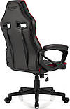 Комп'ютерне крісло для геймера Sense7 Knight black-red, фото 4