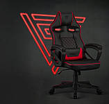 Комп'ютерне крісло для геймера Sense7 Knight black-red, фото 9