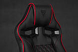 Комп'ютерне крісло для геймера Sense7 Knight black-red, фото 9