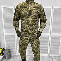 Костюм пиксель уставной саржа (46 - 60р) гост ВСУ Тактическая армейская форма мужская камуфляная полевая
