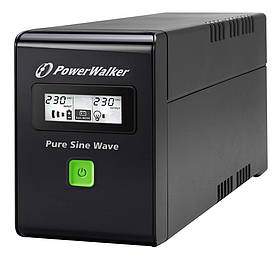 Лінійно-інтерактивне ДБЖ PowerWalker UPS VI 600 SW/FR 600VA