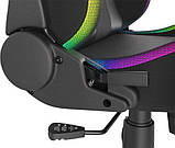 Комп'ютерне крісло для геймера Genesis Trit 600 RGB Black, фото 10