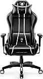Комп'ютерне крісло для геймера Diablo Chairs X-One 2.0 King Size Black/White, фото 3