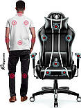 Комп'ютерне крісло для геймера Diablo Chairs X-One 2.0 King Size Black/White, фото 7