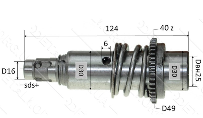 Дуло перфоратора Mächtz MRH-1170S DFR