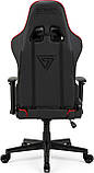 Комп'ютерне крісло для геймера Sense7 Spellcaster Black/Red, фото 4