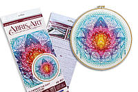 Набор для вышивки бисером на холсте "Цветок Востока", AB-807, 33*33см, Abris Art