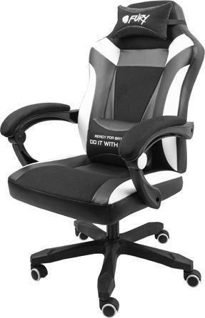 Комп'ютерне крісло для геймера Fury Avenger M+ (NFF-1710) Black/White