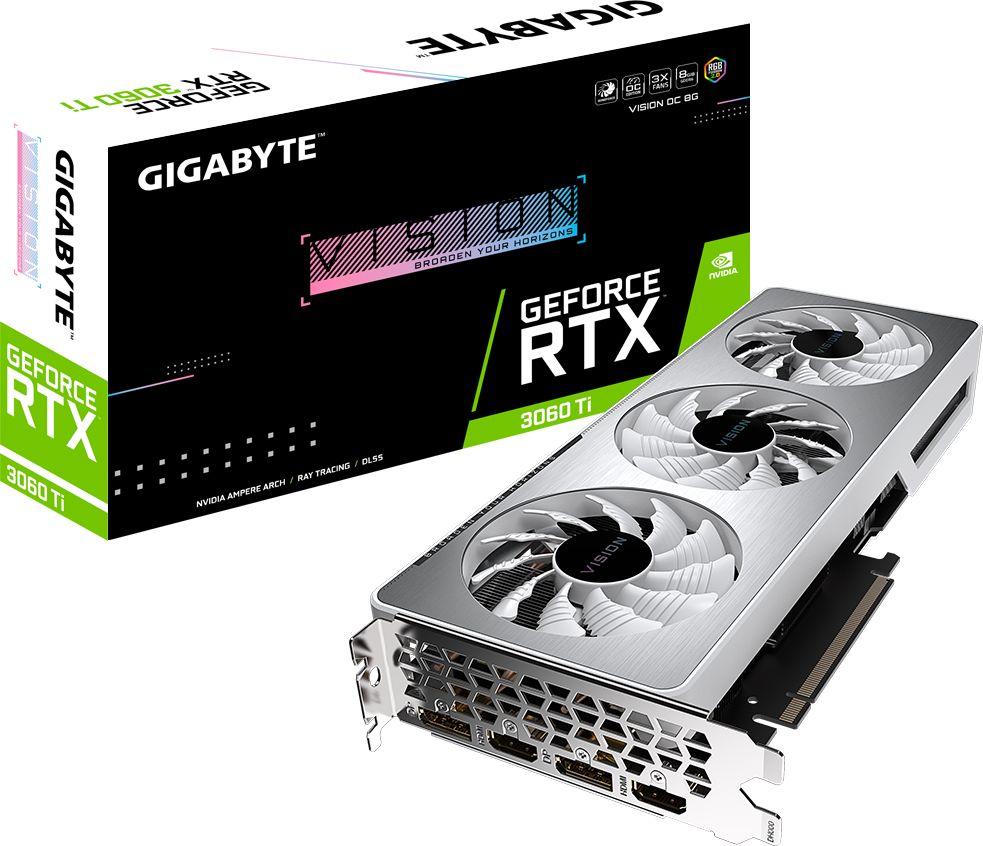 Видеокарта GIGABYTE GeForce RTX 3060 Ti VISION OC 8G (GV