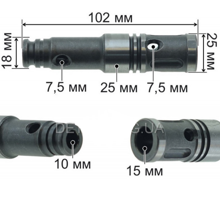 Дуло перфоратора Іжмаш 2100Е D25 L102