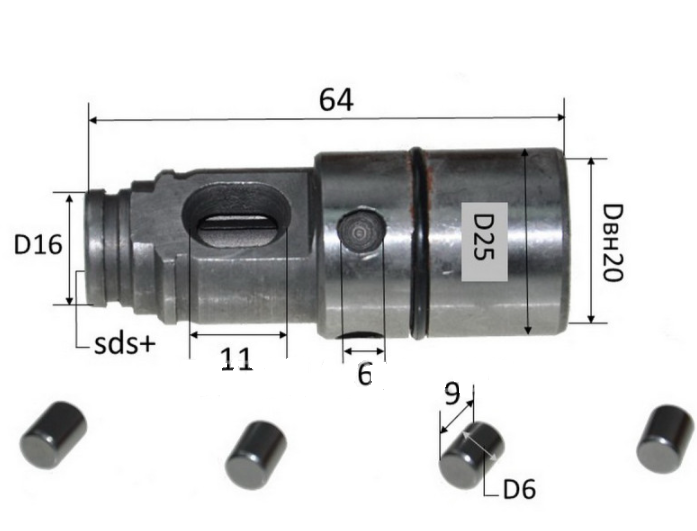 Ствол перфоратора Техмаш ТП-1200, фото 1