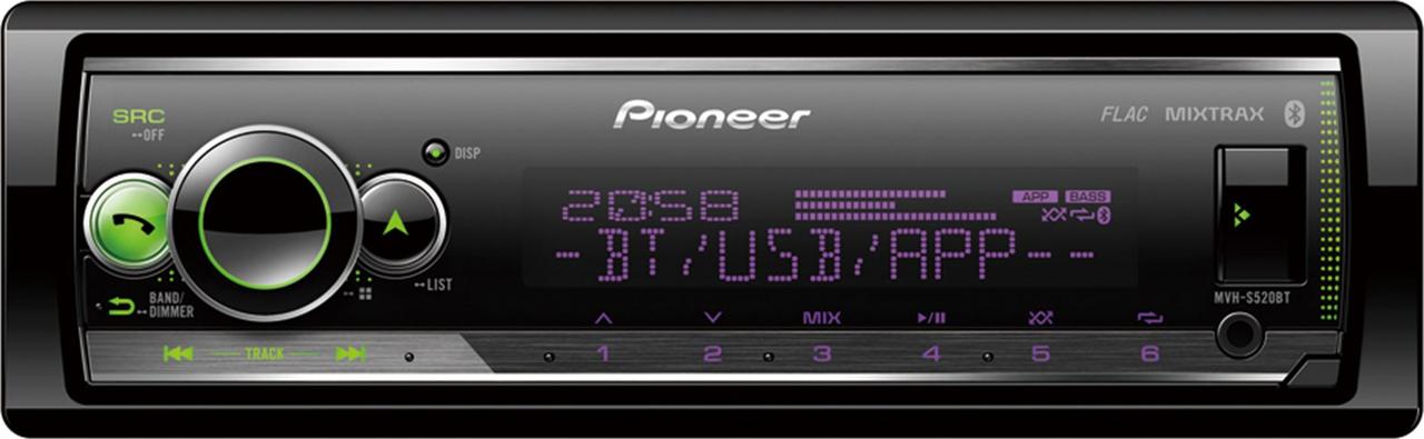 Бездисковая MP3-магнитола Pioneer MVH-S520BT - фото 1 - id-p1122039548
