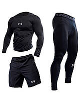 Компрессионный Комплект 3в1 (Рашгард, Шорты, Легинсы)Under Armour