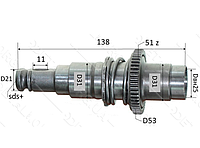Ствол перфоратора Makita 2470 в сборе аналог