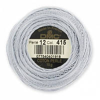 DMC Perle Cotton Size 12 - Pearl Gray (116 12 415)
