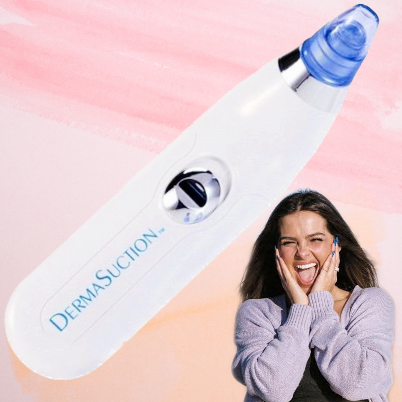 Вакуумний очисник пор Derma Suction для очищення пор обличчя зі змінними насадками 2 режими