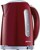 Чайник MPM MCZ-85, Red, 2200W, 1.7 л, дисковый, пластик, автоматическое отключение при закипании, фильтр от