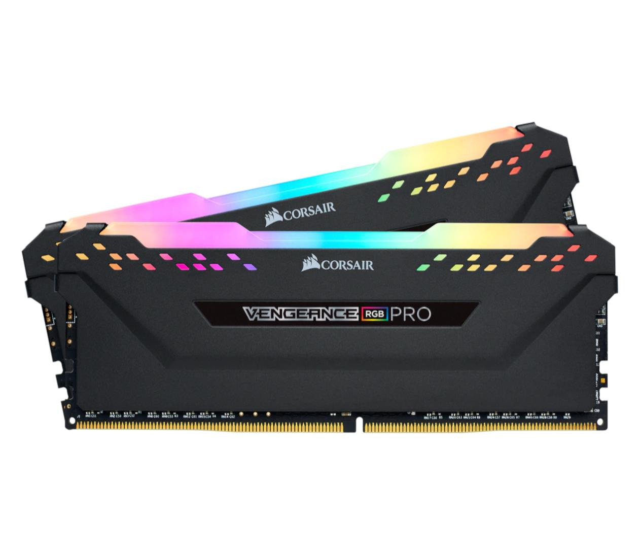 Пам'ять для настільних комп'ютерів Corsair 32 GB (2x16GB) DDR4 3600 MHz Vengeance RGB Pro Black (CMW32GX4M2Z3600C18), фото 1