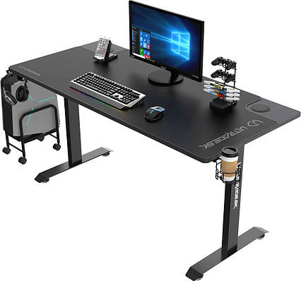 Геймерський ігровий стіл Ultradesk MOMENTUM (UDESK-MM-BK)