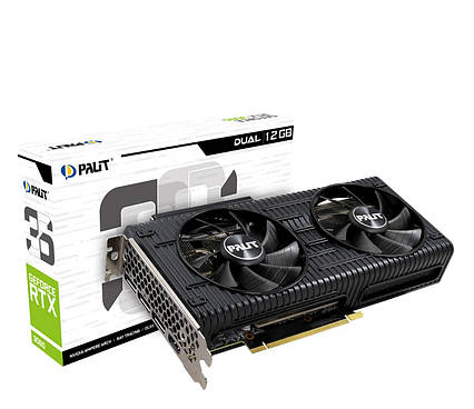 Відеокарта Palit GeForce RTX 3060 Dual (NE63060019K9-190AD)