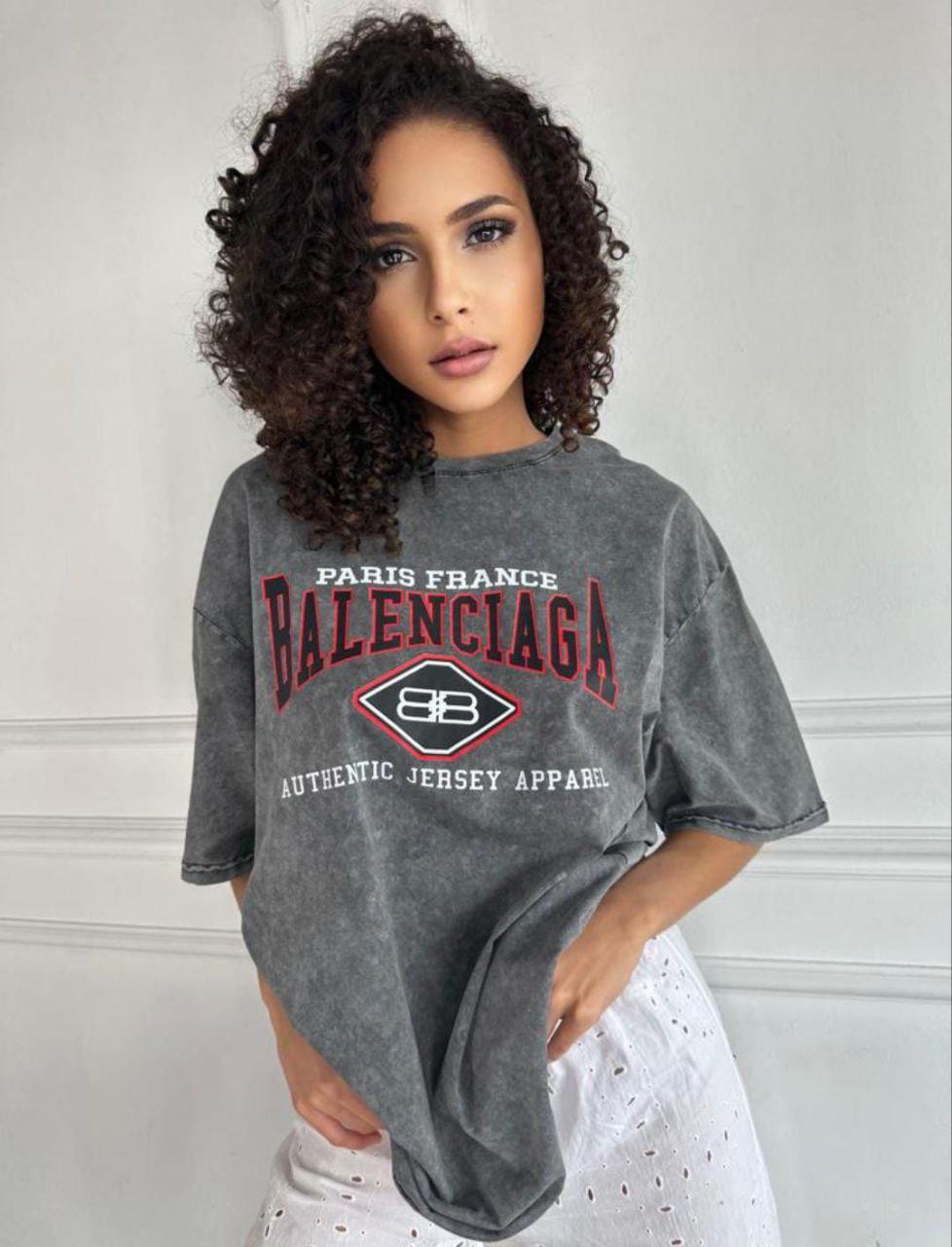 Жіноча футболка в стилі оверсайз, фото 1