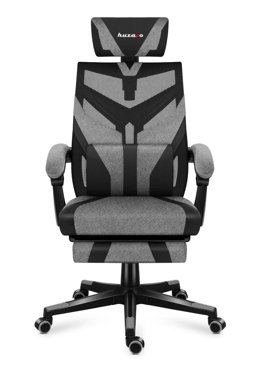 Комп'ютерне крісло для геймера Huzaro Combat 5.0 Mesh & Eco-Skin Gray