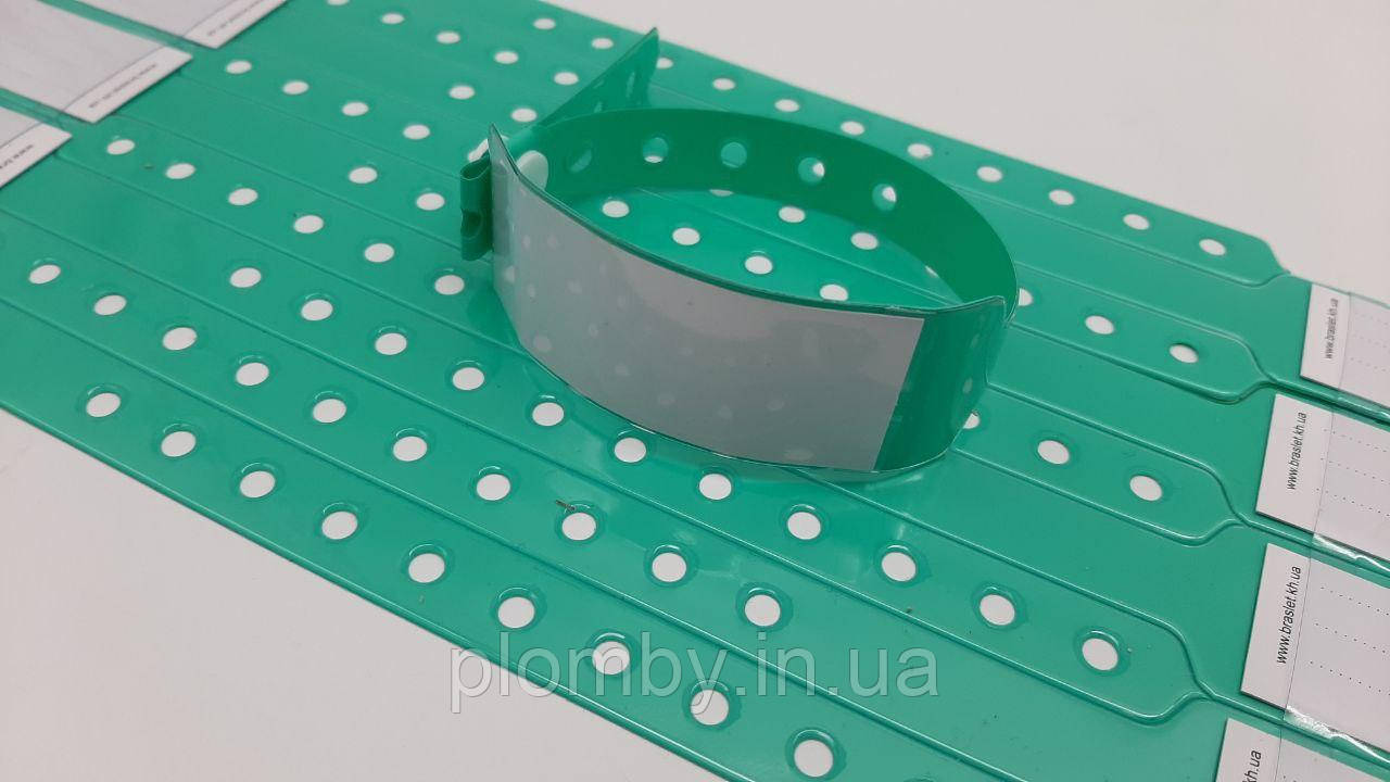 Медицинские браслеты с карманом для вкладыша, цвет АКВА, для контроля и идентификации пациентов - фото 2 - id-p1836025619